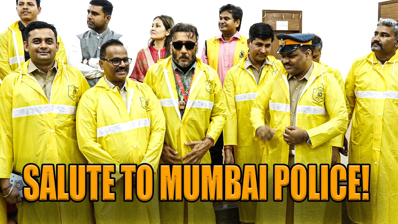 Jackie Shroff Attends Raincoat Donation Drive for Mumbai Police | Lions Club of Mumbai SOL