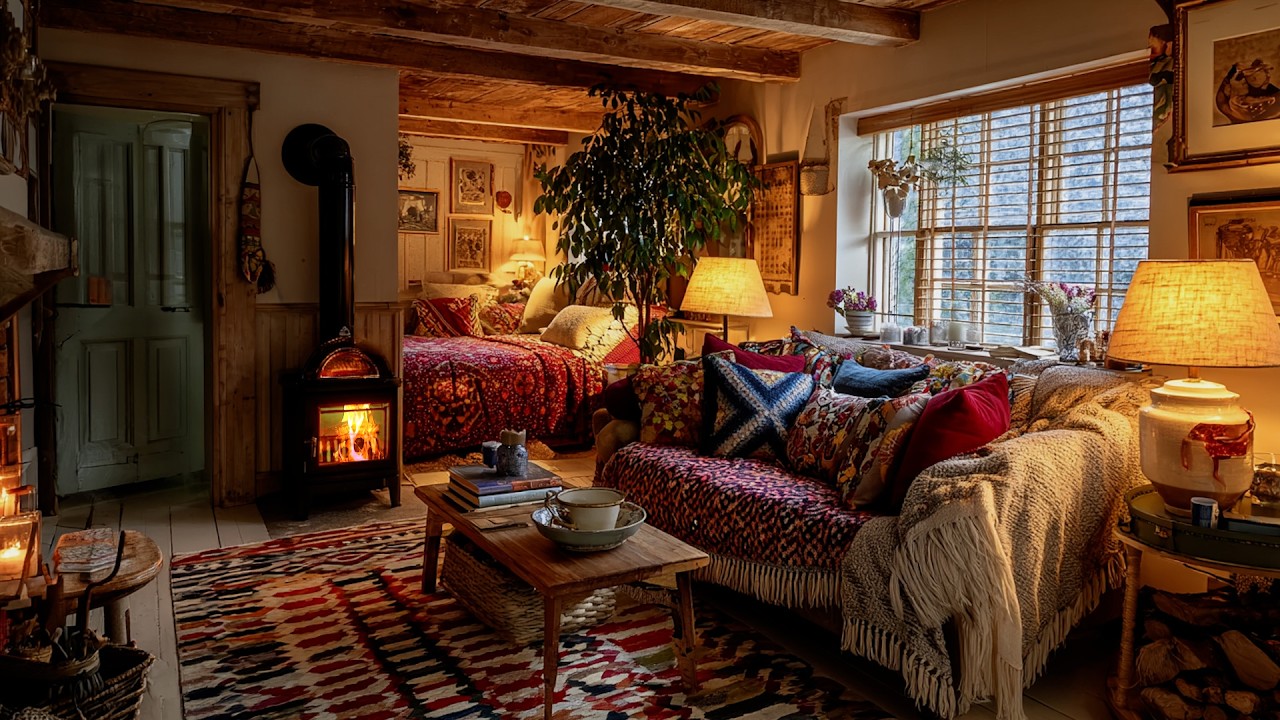 🔴In a Place the Cold Could Not Take, a Fire Still Lives | Cozy Fireplace Sounds for Deep Sleep ❄️🔥