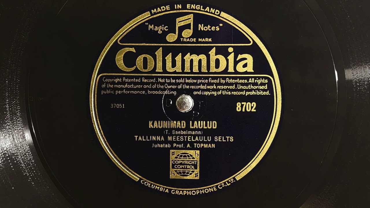 Tallinna Meestelaulu Selts - Kaunimad laulud (1928)