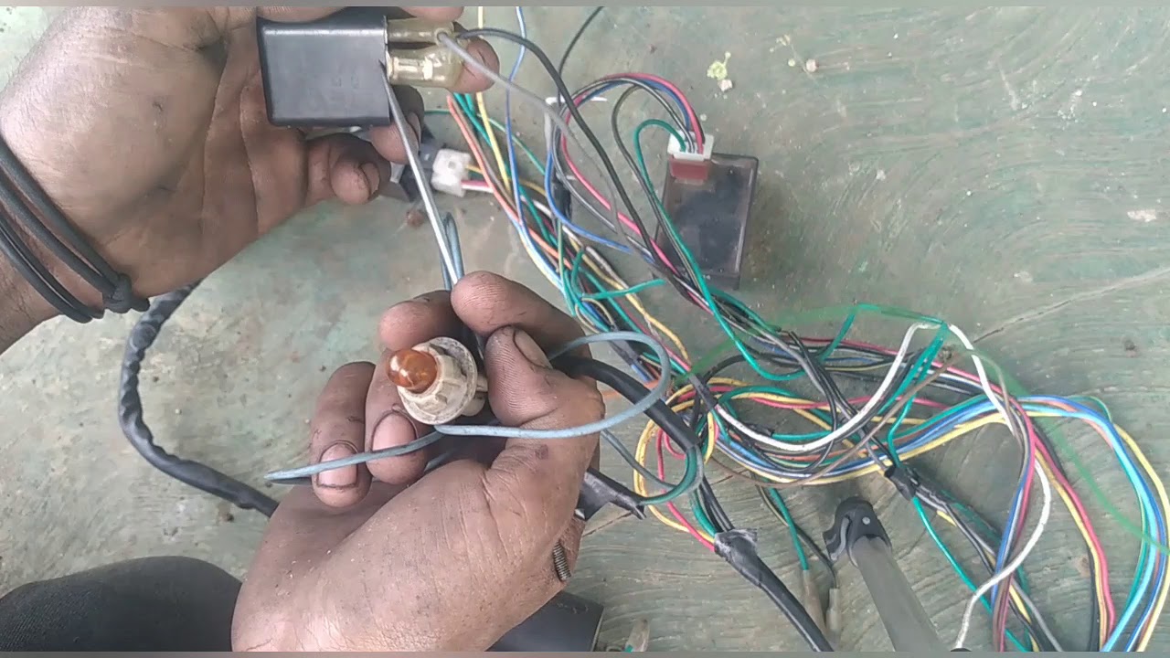 Jalur kabel lampu sein honda supra,grand,legenda
