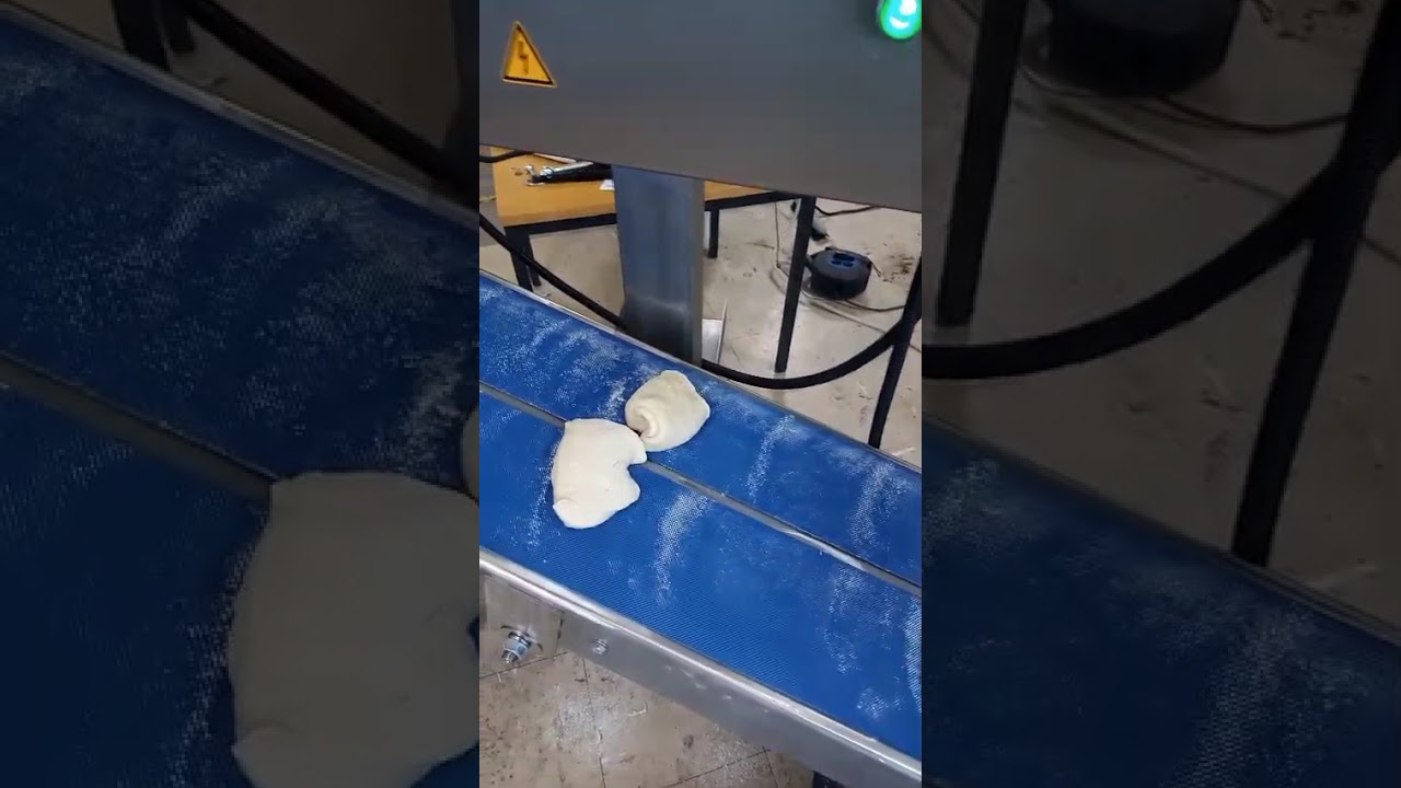 Dough conveyor belt special design, 2/1-row conveyor belt