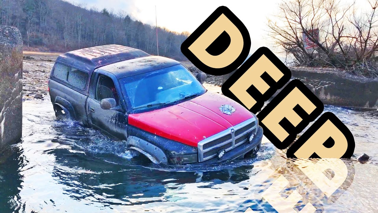 One ton Dodge RAM gets sunk in lake bed! On lookers shocked