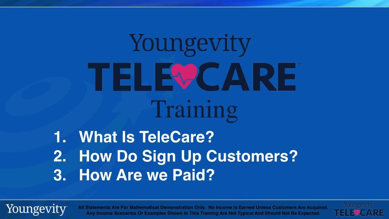 Youngevity TeleCare   How To Signup, Qualify, and Earn with TeleCare 01