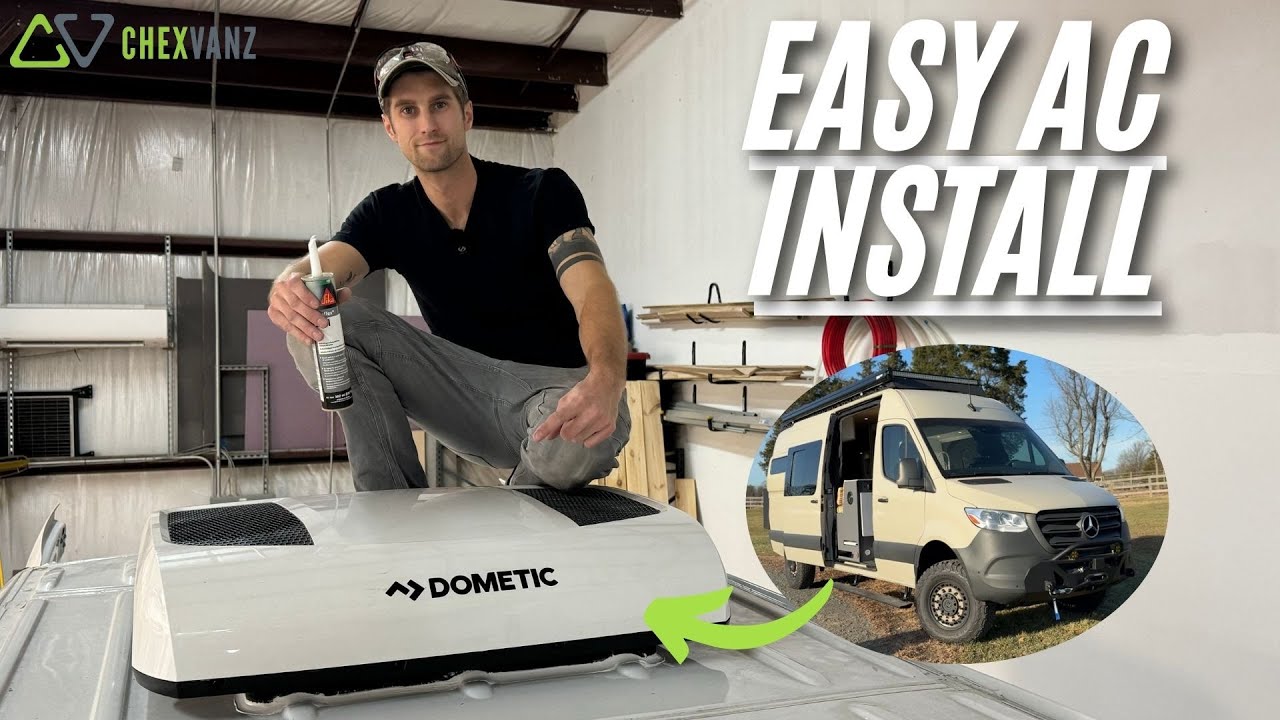 Installing an AIR CONDITIONER in our CAMPER VAN | EASY Step by Step TUTORIAL | Dometic RTX 2000