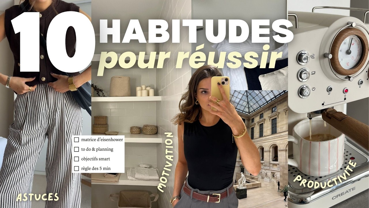 10 HABITUDES SAINES POUR RÉUSSIR TON ANNÉE 2026 ✨ | motivation, productivité & nouveaux objectifs