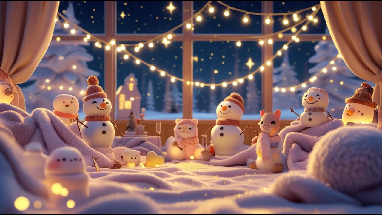 ❄️🎉 Quzi Winter Party Song for Kids | Cozy Winter Nursery Rhyme | 3D Animation ✨