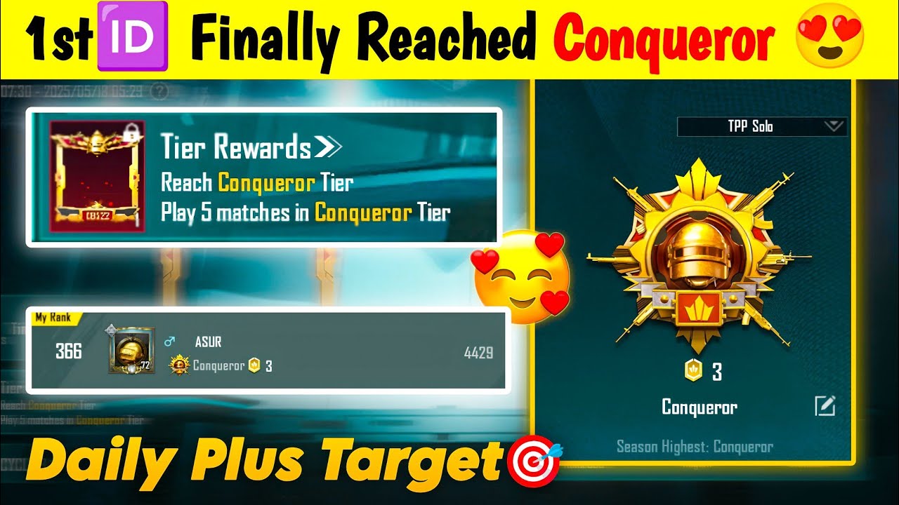 Day 08 Finally Reached Conqueror ❕Solo Conqueror Push Tips And Tricks