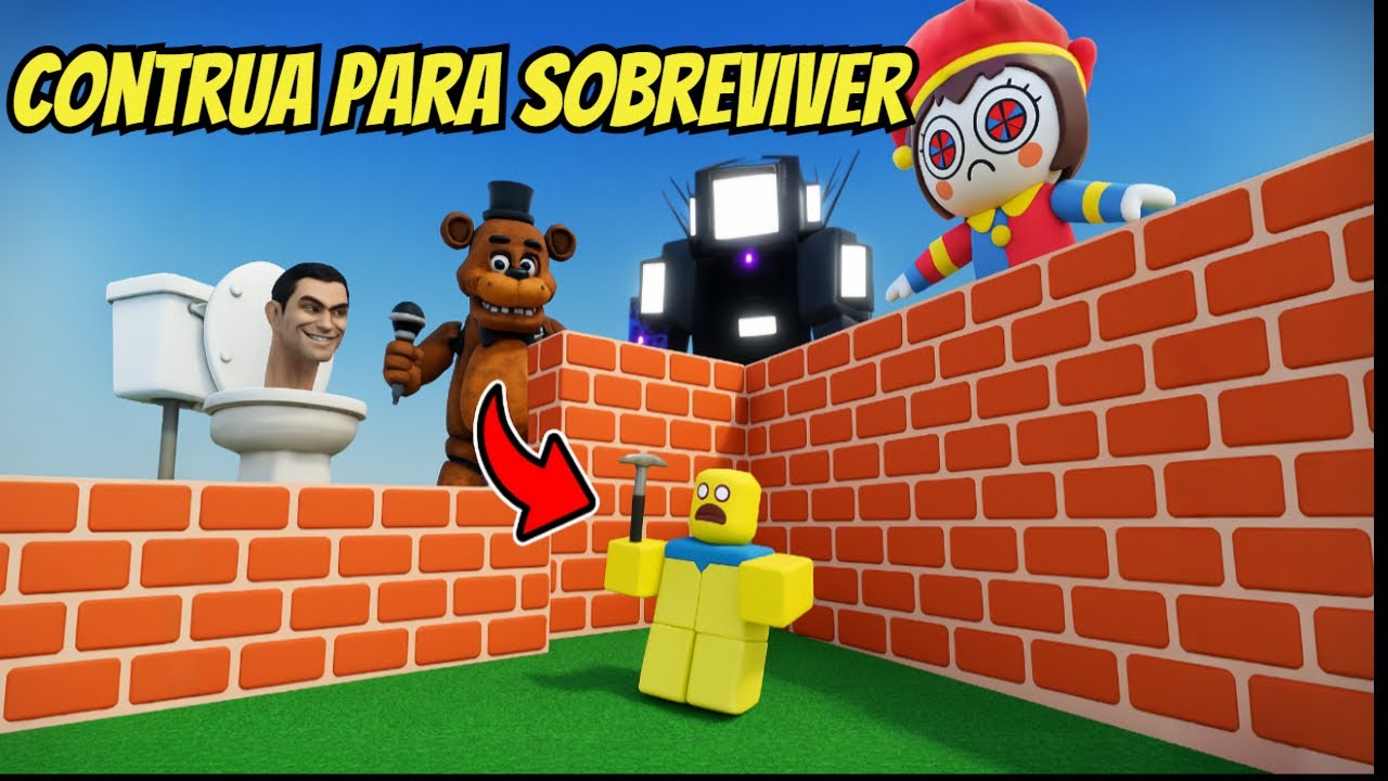 🏗️ CONSTRUI UMA BASE PARA SOBREVIVER AOS ATAQUES DOS MONSTROS ! 😱🔥