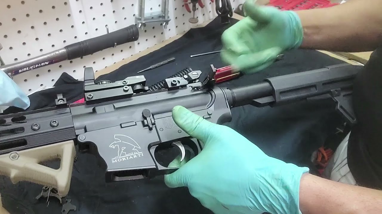 Moriarti Armaments AR40 S&W disconnector destroyed