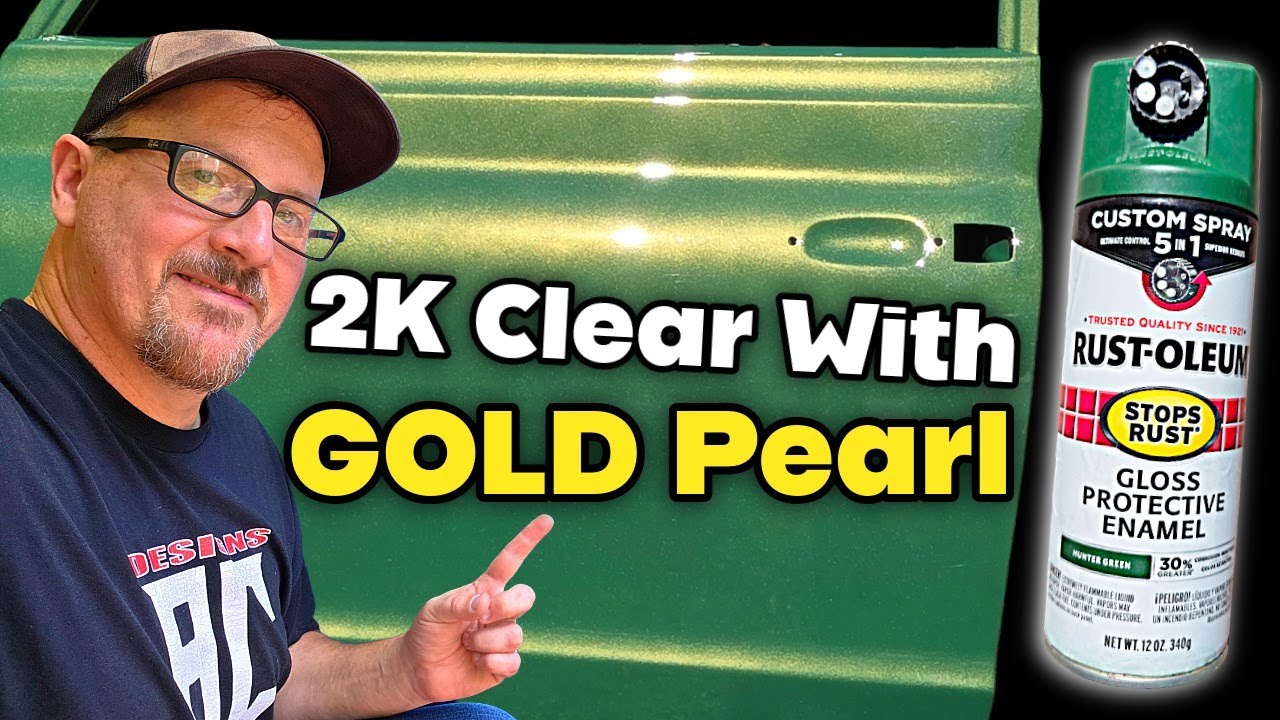 Hunter Green Rust-oleum (спрей-краска) с (Gold Pearl) 2K Clear [Дополнительные советы и рекоменда...