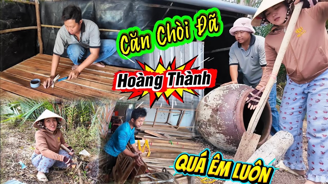 Đi Mua Cây_Làm Giường Ngủ Cho Căn Chòi Và Lắp Ống Nhựa Trên Mái Tôn Hứng Nước Mưa Và Cái Kết…
