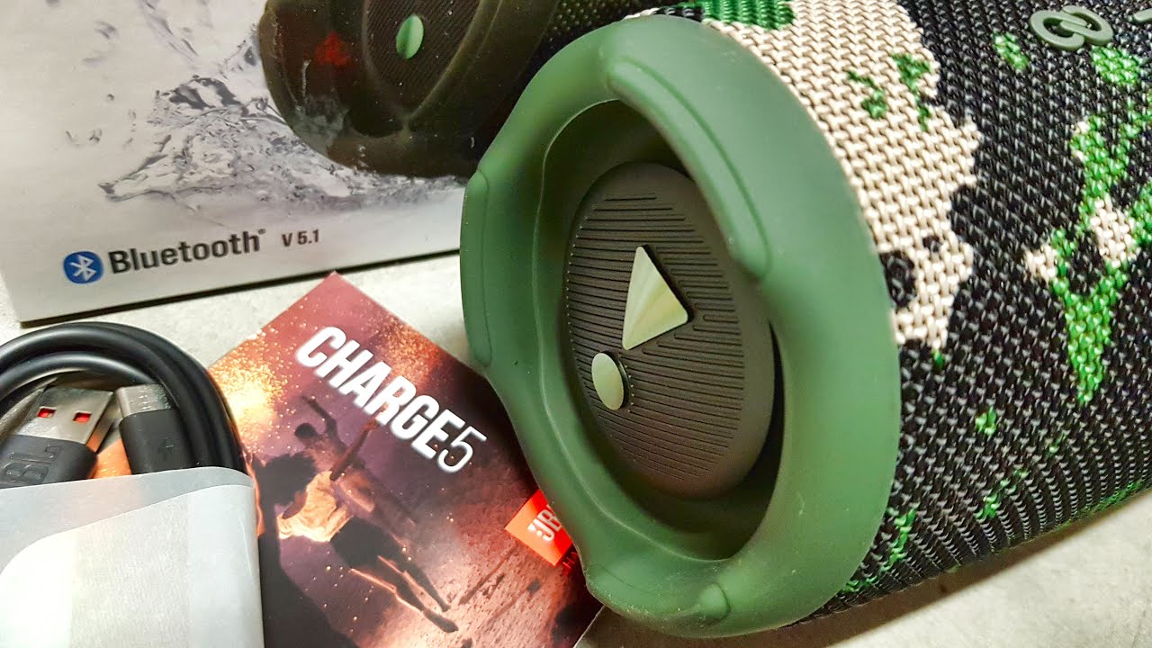 JBL CHARGE 5 Camouflage Unboxing with bass demo