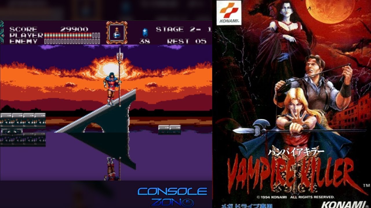 Vampire Killer (Castlevania: Bloodlines)(Кастельвания: Убийца Вампиров) - прохождение игры (Sega MD)