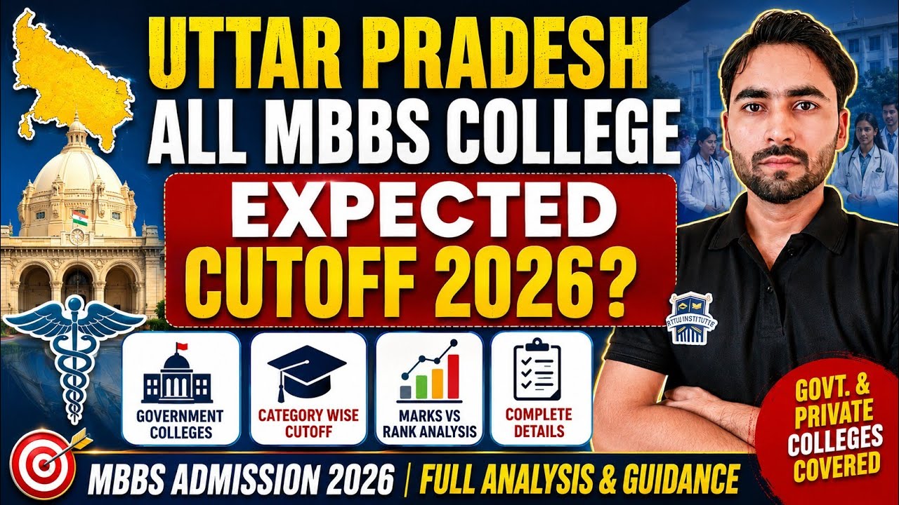 Uttar Pradesh All MBBS College Expected Cutoff 2026 | Govt Medical Colleges Cutoff | NEET UG 2026