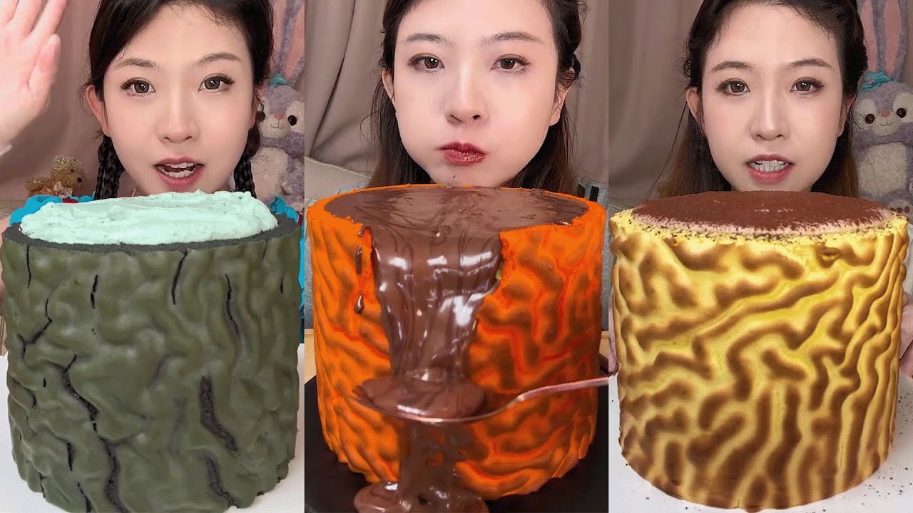 I Ate Too Much Cake 🎂🍰🤤🍫Mint Oreo Explosive Thousand Layers Cake Challenge #Explosive #bigcake