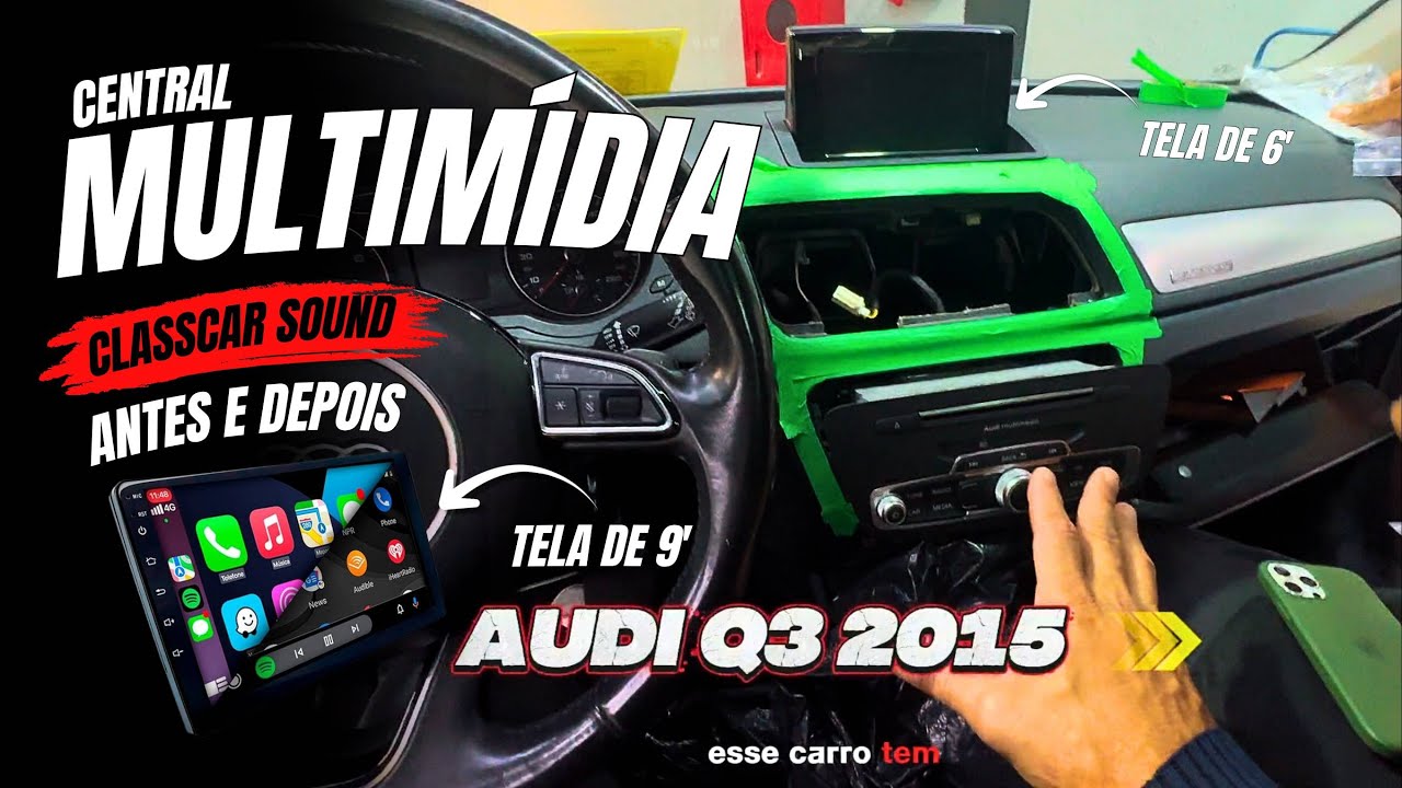 AUDI Q3 2015 / CENTRAL MULTIMÍDIA DE 9 POLEGADAS!!