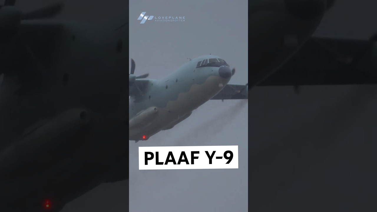 PLAAF Y-9 Takeoff china airshow 