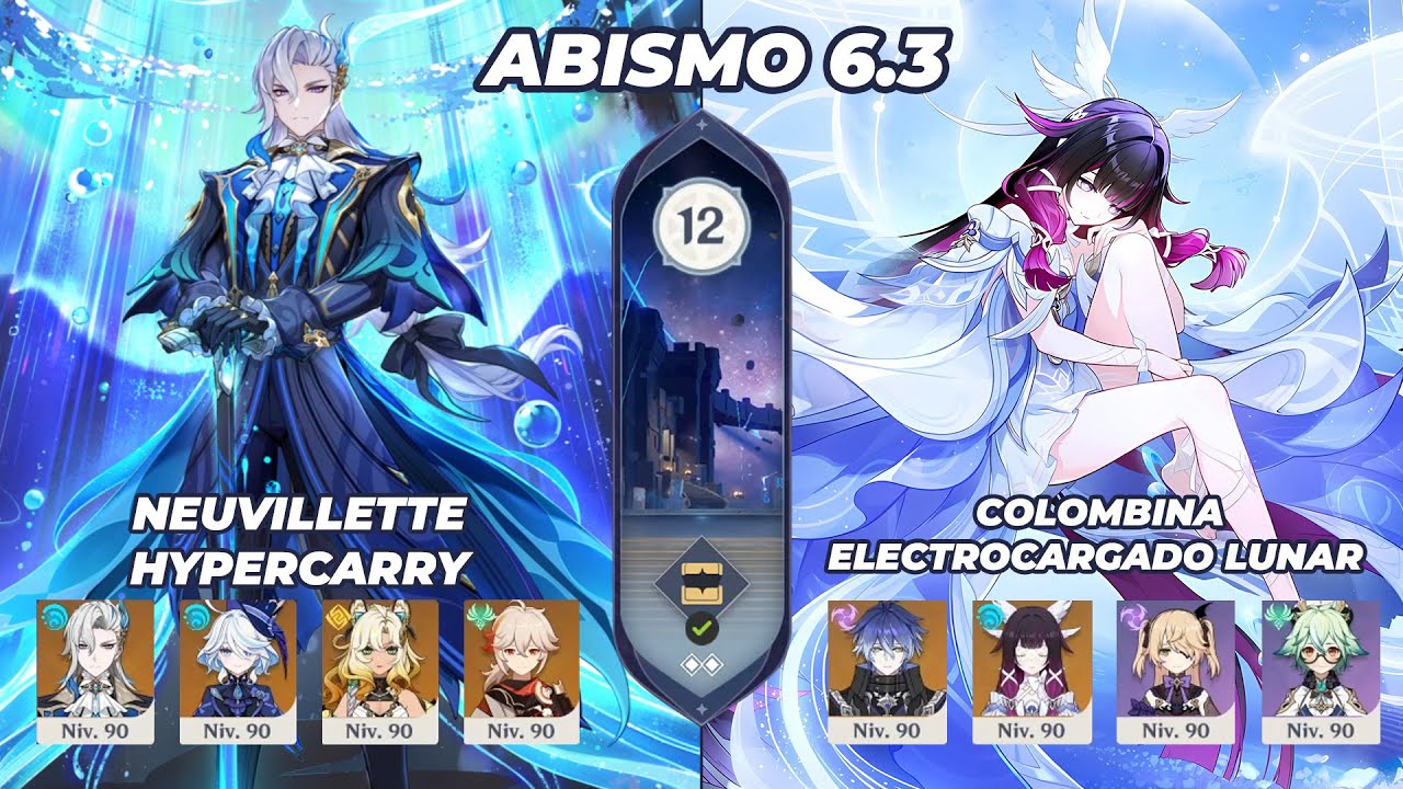 Neuvillette C1 & Colombina C0 - ABISMO ESPIRAL 12 - Genshin Impact 6.3