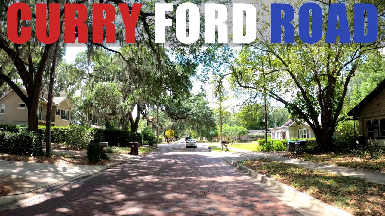 Driving on Curry Ford Road from Alafaya Trail to Fern Creek Avenue in Orlando, Florida