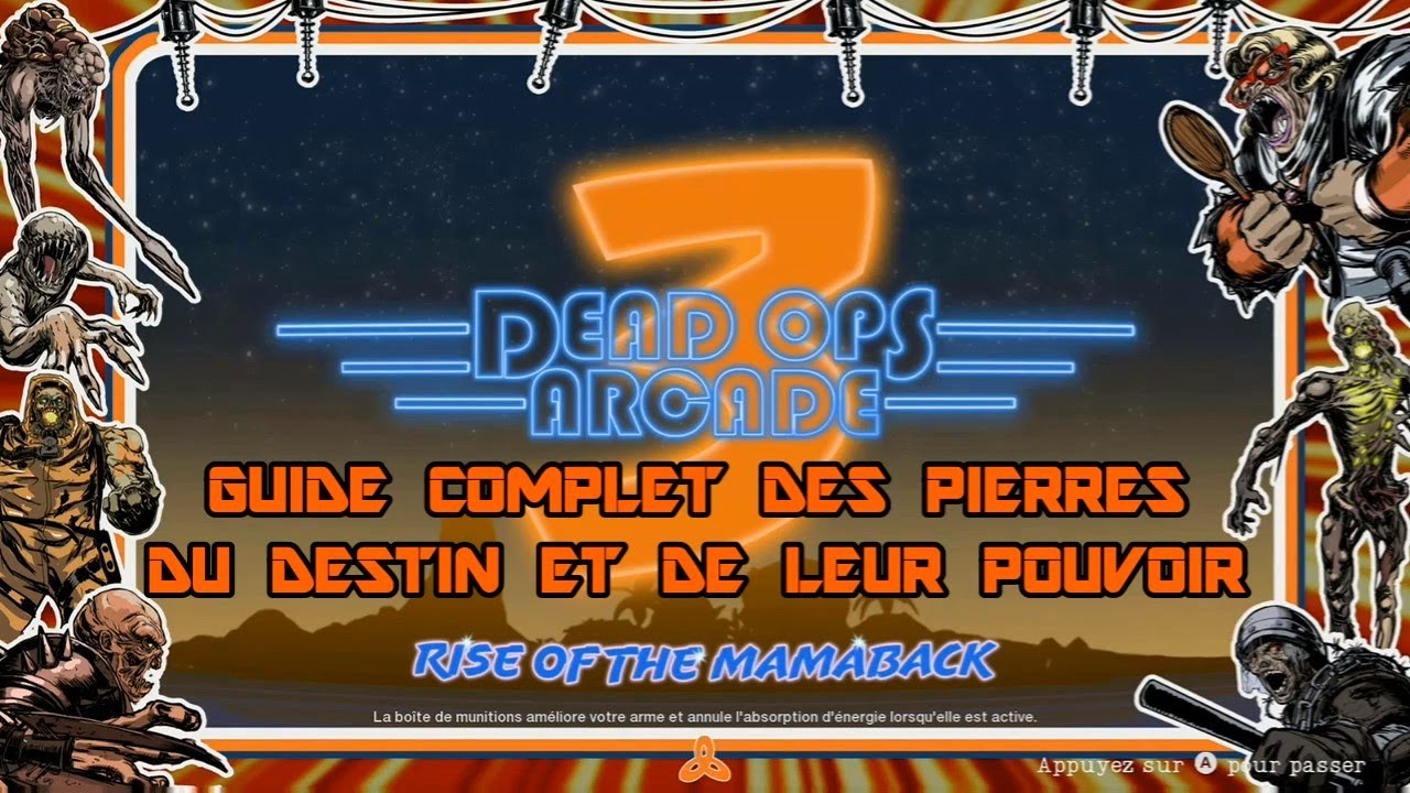 DEAD OPS ARCADE 3: GUIDE COMPLET DES PIERRES DU DESTIN ET LEUR POUVOIR