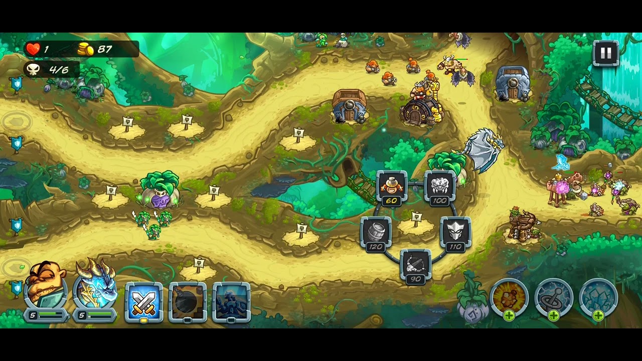 Kingdom rush alliance heroic challenge 4. Emerald treetops