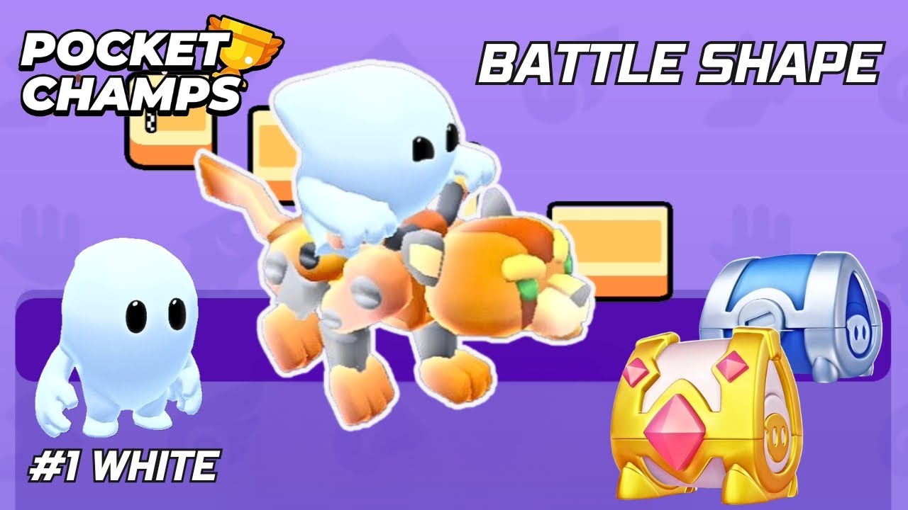 World Best Pocket Champs Game | Battle Shape #1 White