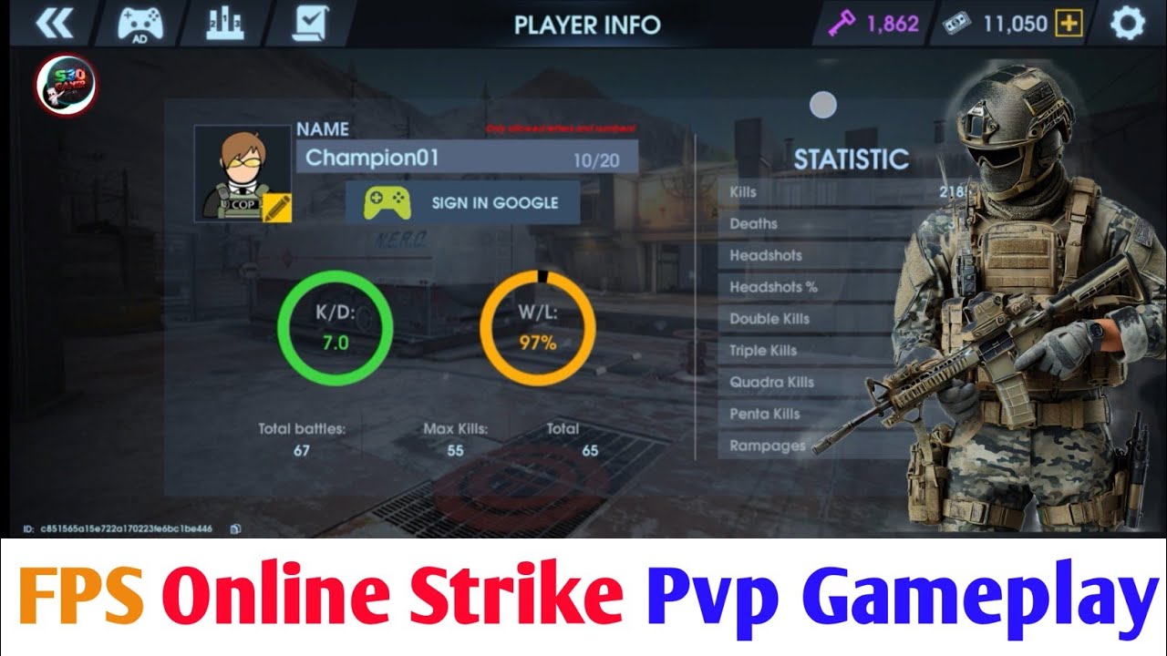 FPS Online Strike Pvp Shooter Gameplay | Team Death Match | s30 Gamer