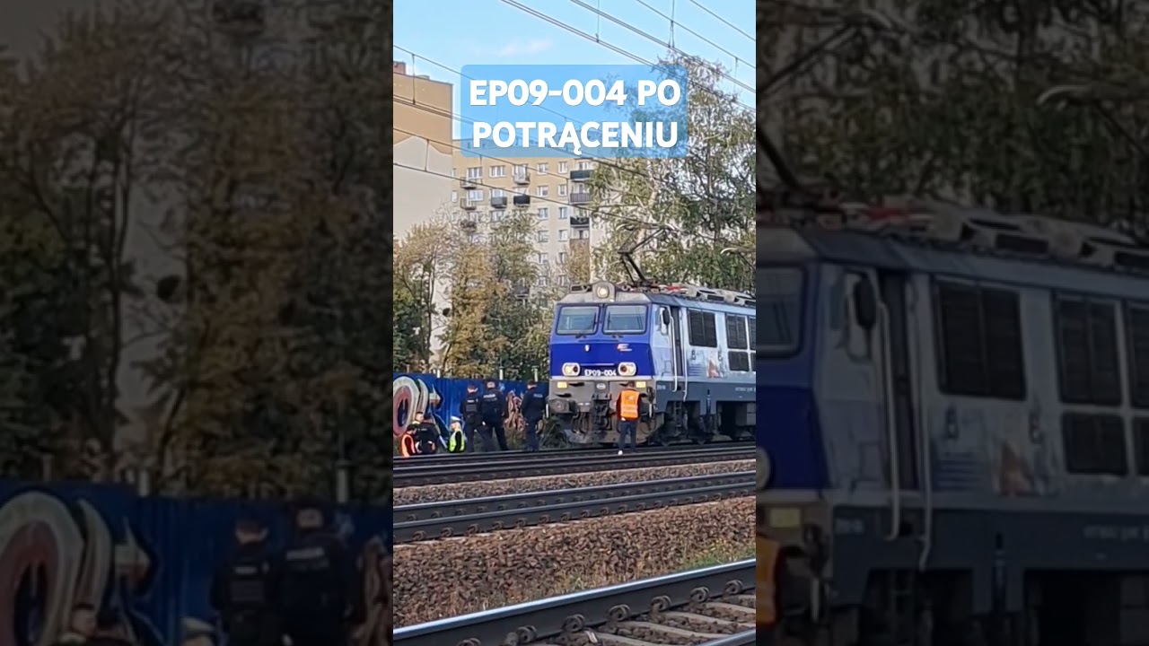 EP09-004 po potrąceniu w Warszawie 