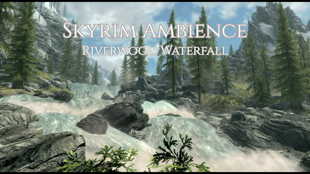 Skyrim Ambience | Riverwood Waterfall | Peaceful Waterfall & Skyrim Ambient Music