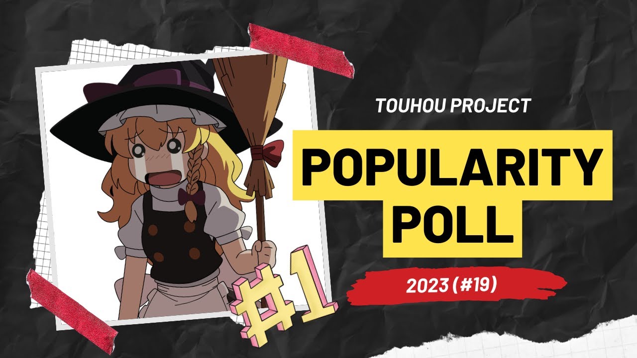Touhou Popularity Poll 2023 : Characters Grouped by Main Games