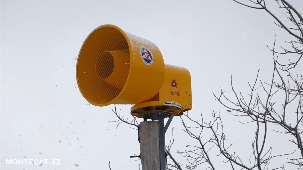 Refurbished ACA P-10 Siren Test, Alert, Oakfield, WI