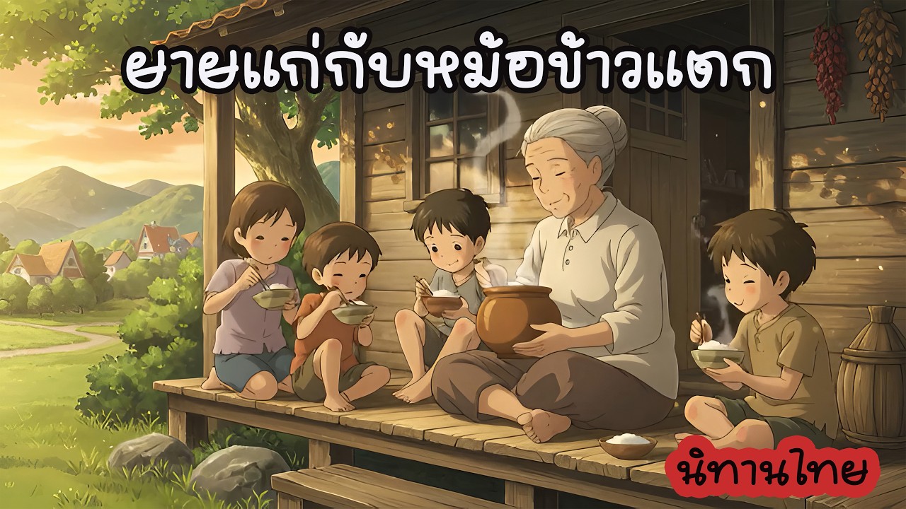 นิทานไทยสอนใจ | ยายแก่กับหม้อข้าวแตก | นิทานก่อนนอน EP.9