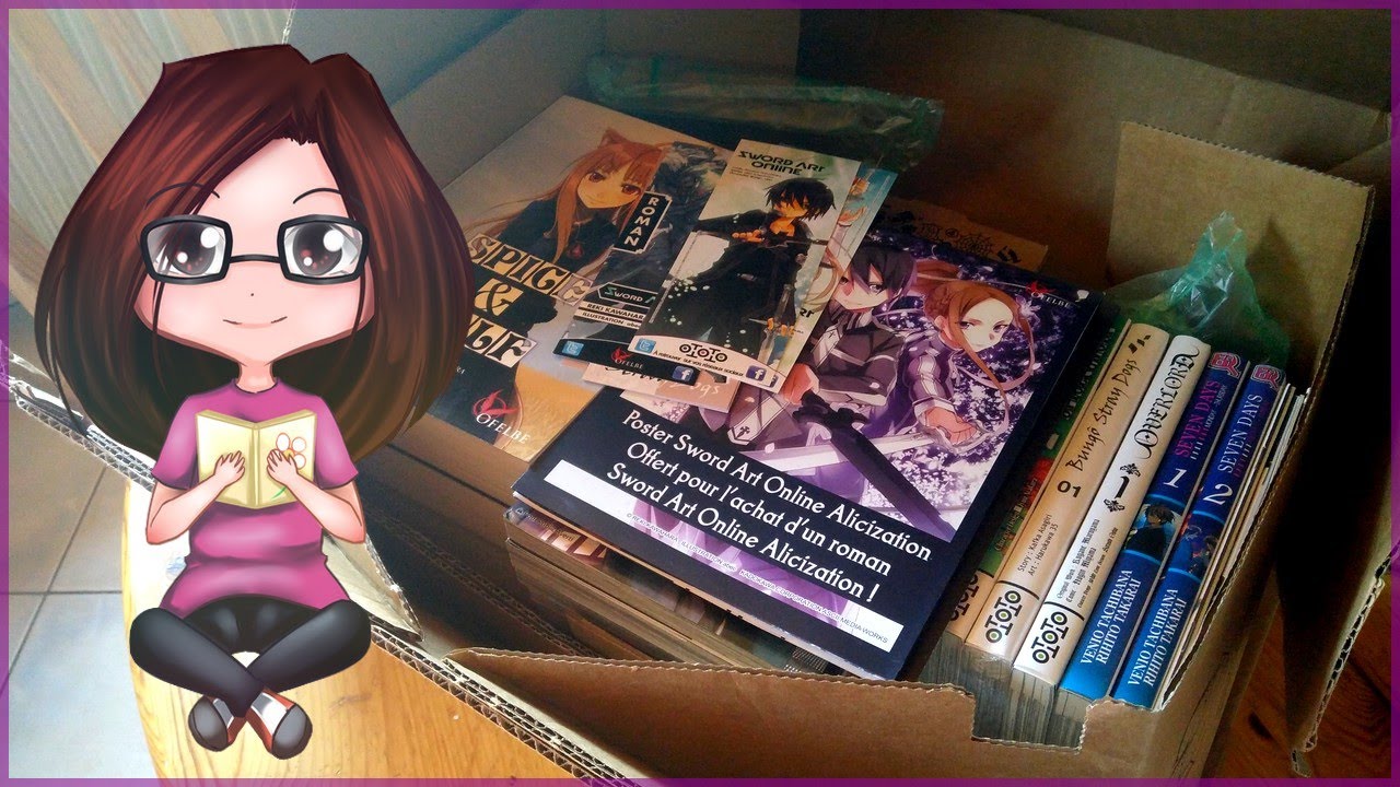 Réception d'un ENORME colis de manga - je suis aux anges ♥