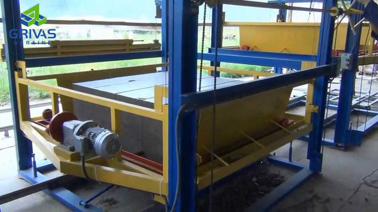 Производство блоков из пенобетона, газобетона на оборудовании от компании «ГРИВАС» (Украина)