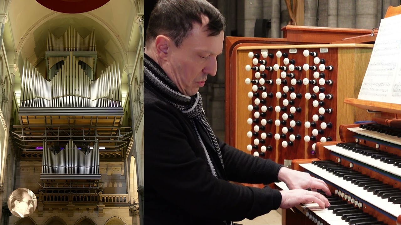 Gaston Litaize  L'oeuvre d'orgue (1) : Lied. Denis Comtet à l'orgue de la Cathedrale de Lille