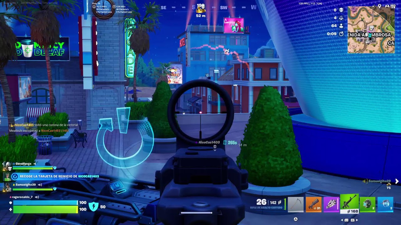 Último dia del mes Jugando Fortnite