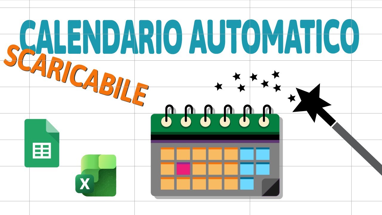 CALENDARIO AUTOMATICO in Google Sheets ed EXCEL (si aggiorna da solo!)