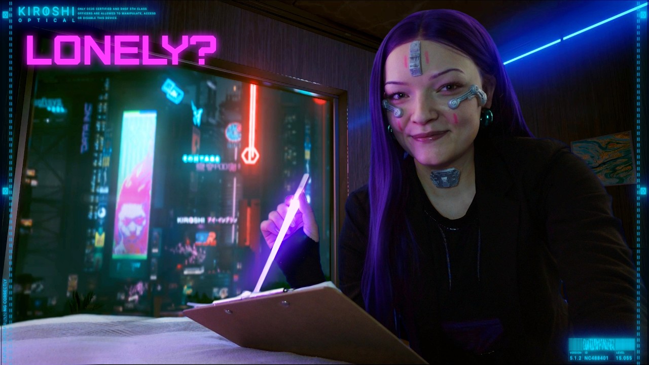 Cyberpunk ASMR 🌐 Relaxation Program for lonely Souls in Night City 🫂