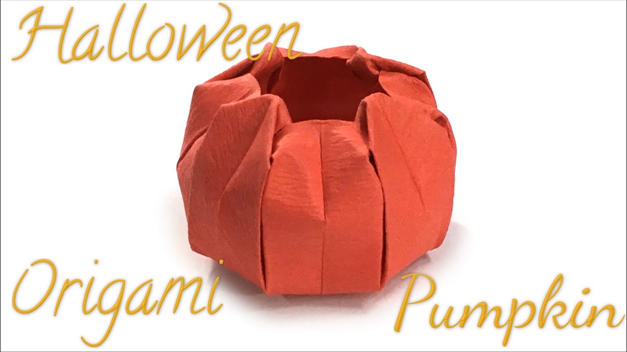 Halloween Origami Pumpkin Tutorial (Hyo Ahn)