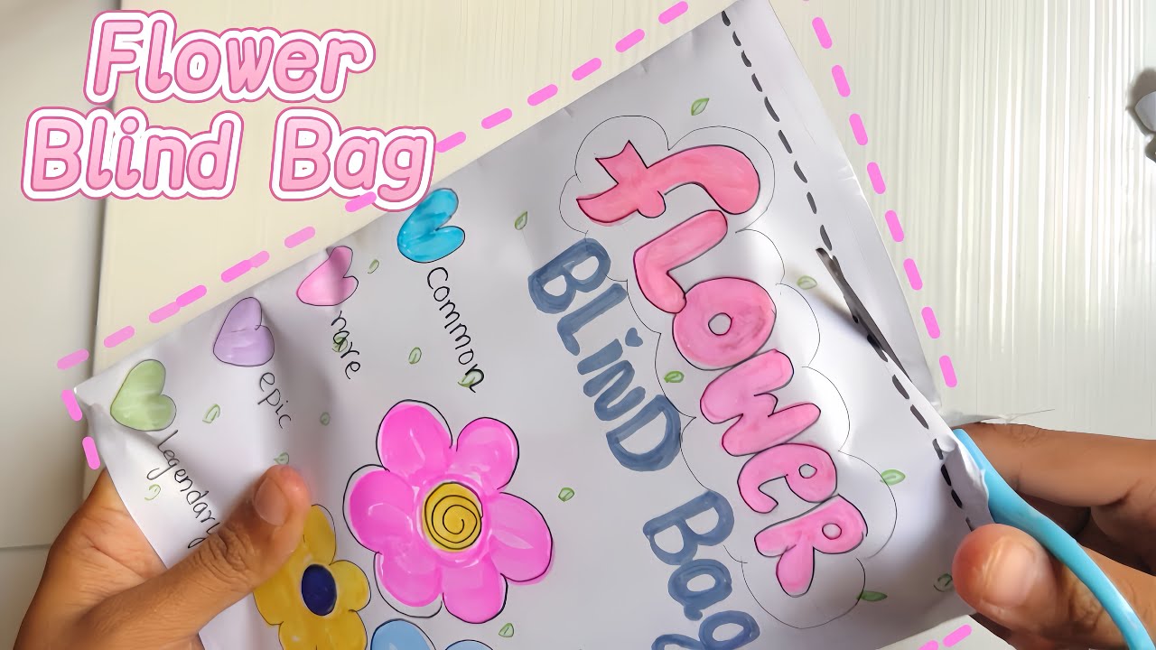 [DIY Papercraft💗] - Flower Blind Bag Opening😱| ASMR video | Craft Ideas | Drawing