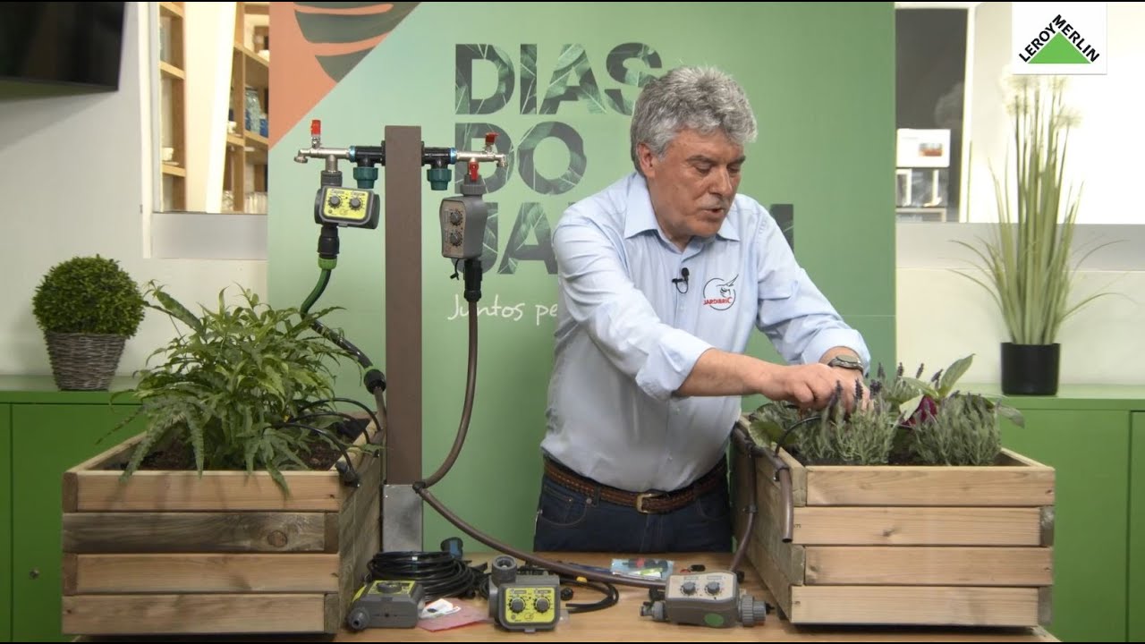Como fazer um sistema de rega gota a gota, com a Jardibrick - Demonstração de produto | LEROY MERLIN
