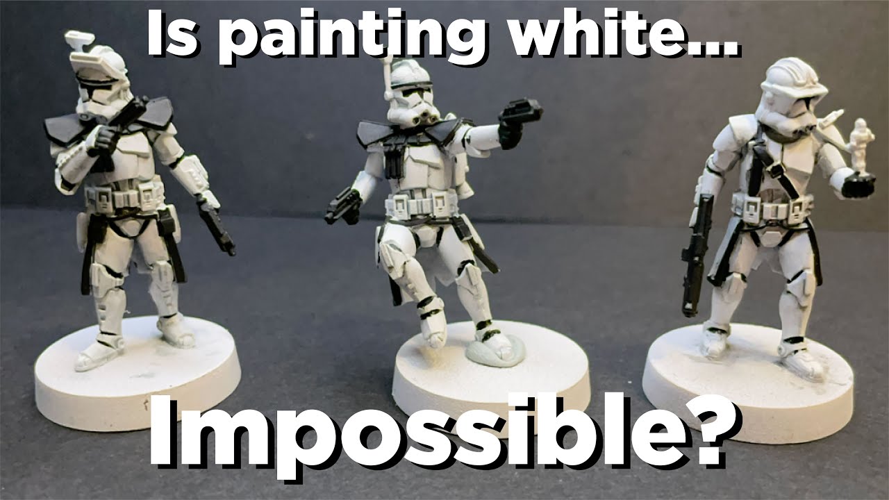 3 methods for Painting White Miniatures - Star Wars Legion Clone Troopers