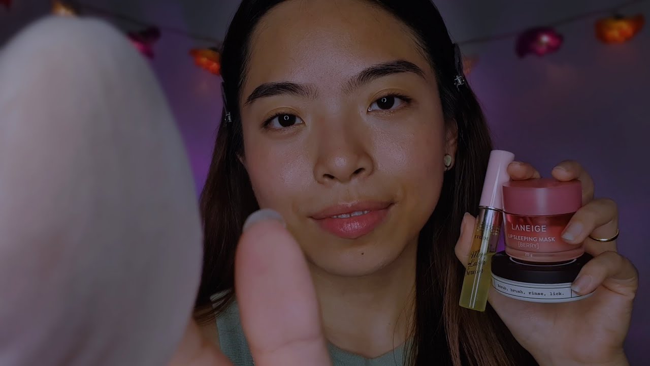 Let Me Take Care of You Tonight 💜 ASMR Skincare, Haircare for Sleep
