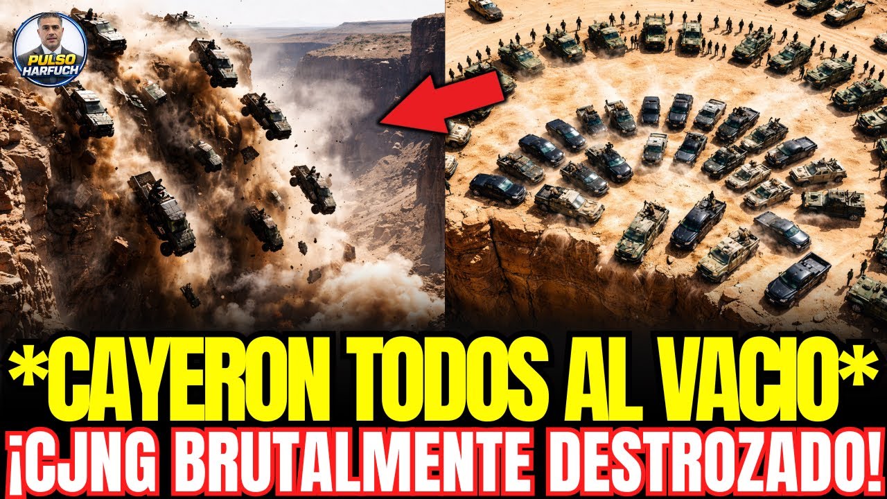 ¡CAYERON AL VACÍO! Murciélagos ACORRALAN al CJNG contra un BARRANCO | No quedó NI UNO VIVO