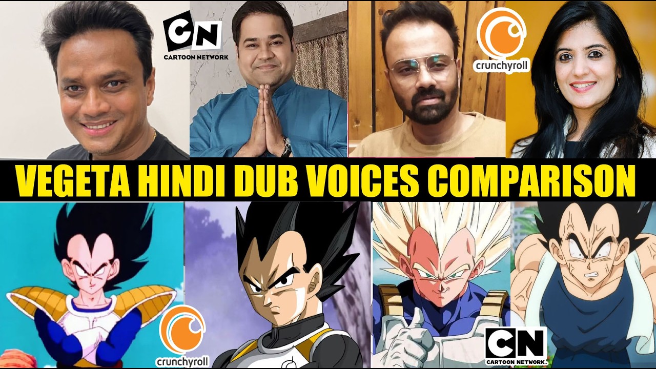 Vegeta Hindi Dub Voices Comparison | Vegeta All Hindi Dubbing Artists| Dragon Ball Z | Fact Theories
