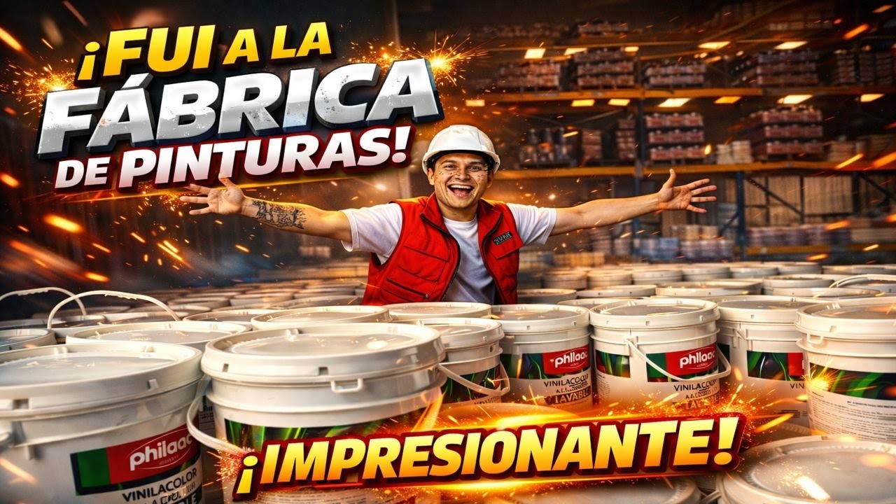 Fui a la FABRICA de PINTURA más GRANDE de COLOMBIA - Pintura que REALMENTE FUNCIONA