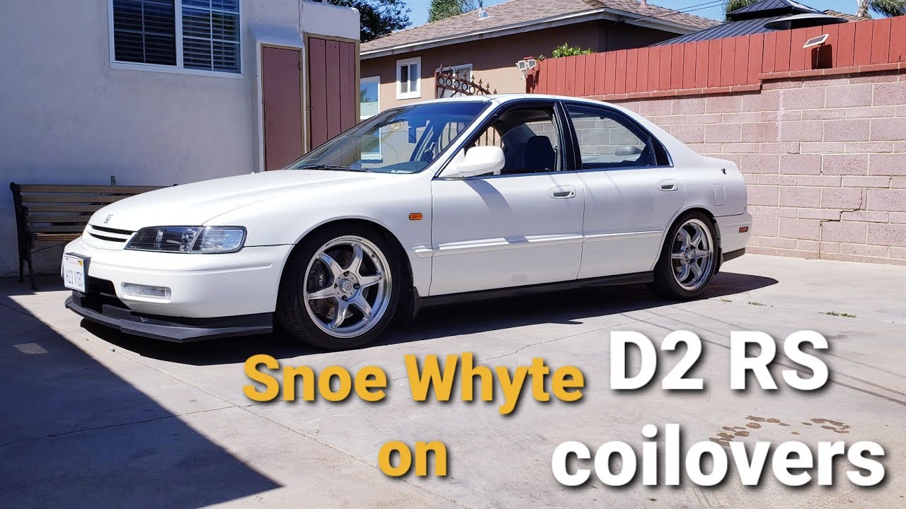 D2 RS coilvers adjusted to proper stanced. H22 swap Accord. Part 2.