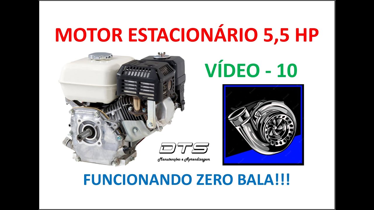 DTS - Motor Estacionário 5,5 HP - Funcionando Zero Bala - Vídeo 10