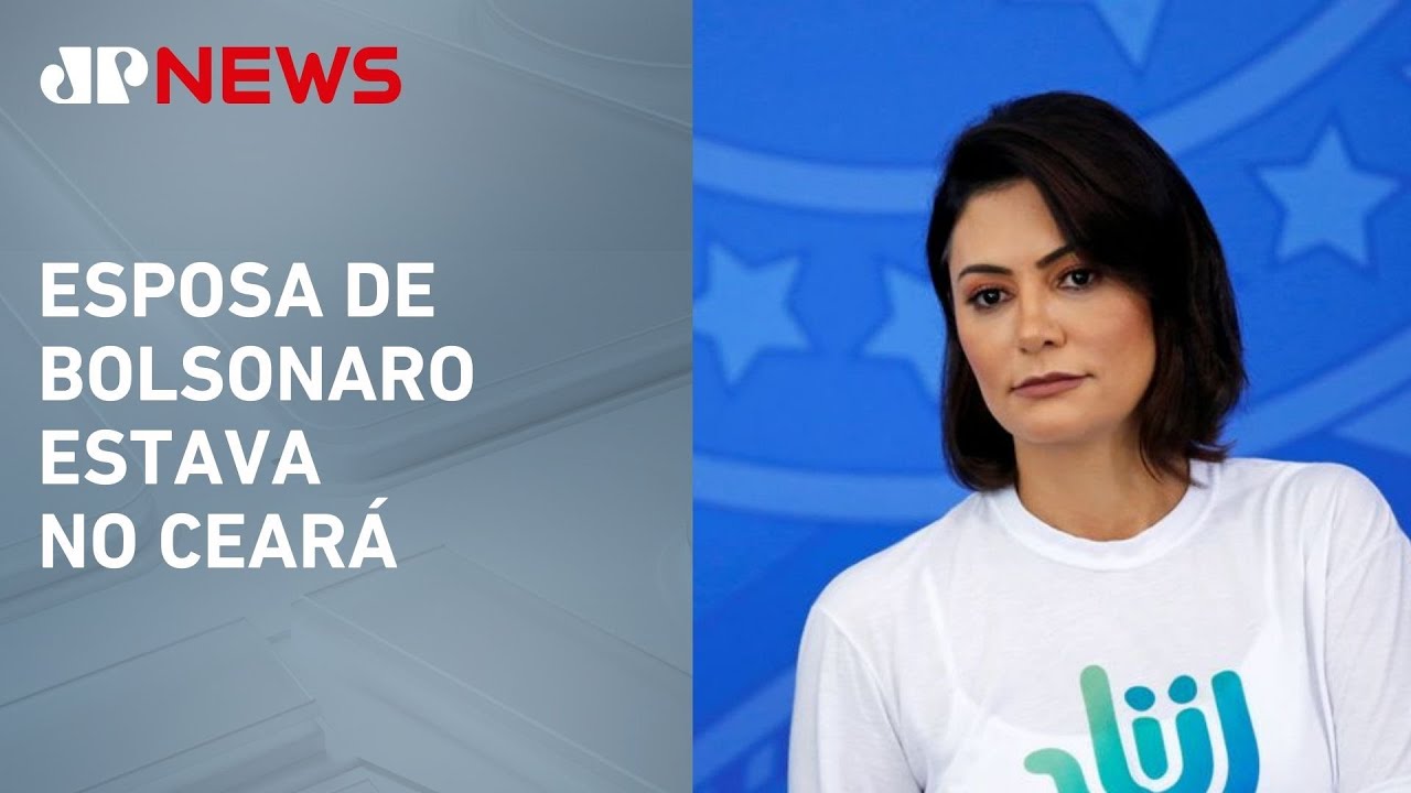 Michelle Bolsonaro chega a Brasília nesta tarde após prisão do ex-presidente