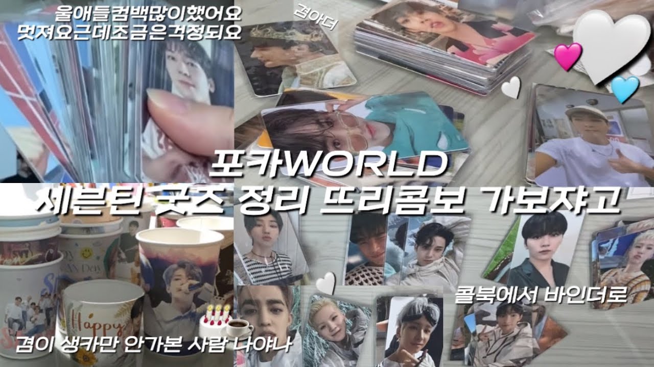 [캐럿로그ෆ] 섹터17부터 시작해볼까 네? _WORLD가 일년전이요? | 다들 정리 하시나요..? | 생카컵, 스티커 정리까지 | 정리인데 일을 늘리는 ㅇㅣ기분 맞을까 ?🤔